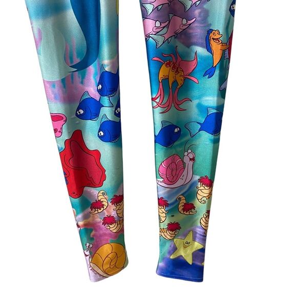 Blackmilk Disney The Little Mermaid Leggings pants sz Small - multicolored - Picture 6 of 15